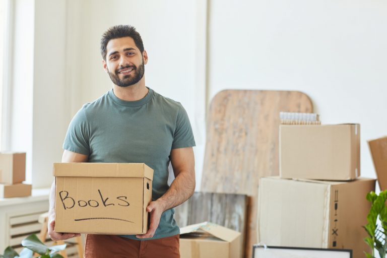 Man moving house